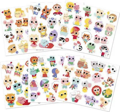 Zdjęcie produktu dla 100 Sticker In Bögen - Tierbabys