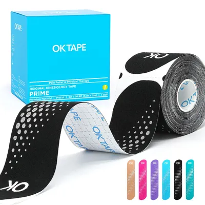 Productafbeelding van Kinesiologische tape, waterbestendig, 5 cm x 4 m, voor ondersteuning van gewrichten en spieren