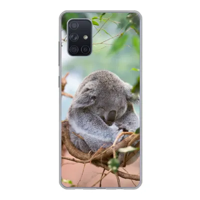 Produktbild von MuchoWow® Handyhülle Schutzhülle Hülle für Samsung Galaxy A51 Koala - Äste - Schlaf - Kinder - Jungen - Mädchen Silikon Softcase Handy Hülle - Schutzabdeckung
