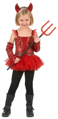 Produktbild von Teufelin Kostüm für Mädchen L 10-12 Jahre (130-140 cm)