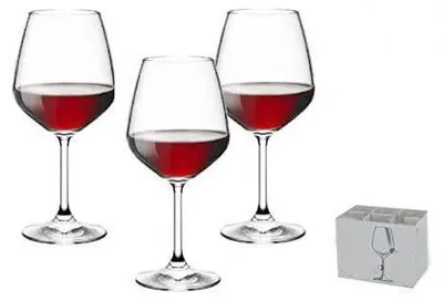 Produktbild von BORMIOLI ROCCO Set mit 6 Rotweingläsern aus göttlichem Glas, Cl53