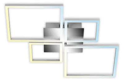Immagine prodotto di Lampada da soffitto a LED telecomando CCT cromato 40W dimmerabile metallo Briloner