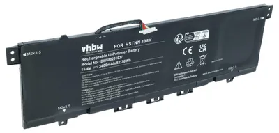 Produktbild von vhbw Akku kompatibel mit HP Envy 13-AH0004TU, 13-AH0005TU, 13-ah0006nm, 13-AH0006TU, 13-AH0007TU, 13-ah0003na Notebook (3400 mAh, 15,4 V, Li-Polymer)