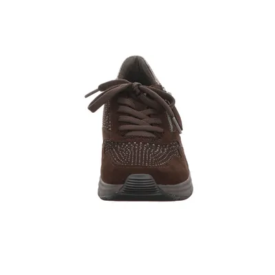 Produktbild von rollingsoft Damen Schnürschuhe Sportlich Gummisohle Braun