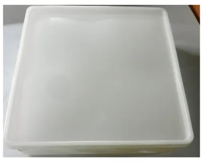 Produktbild von hünersdorff 910600, Aufbewahrungsbox, Transparent, Quadratisch, Polyethylen, Einfarbig, Polyethylen