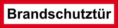 Produktbild von Brandschutzschild "Brandschutztür", für Innen- und Außenbereiche, in verschiedenen Größen und Materialien verfügbar, Maße 29,7 x 10,5 cm, Material PVC-Folie, Techn. Eigenschaften selbstklebend, langnachleuchtend, Verpackungseinheit: 1 STK