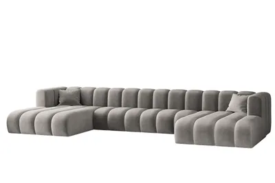 Produktbild von Kaiser Möbel Ecksofa, U-from, Sofa Grand U XL modular stoff Salvador Grau