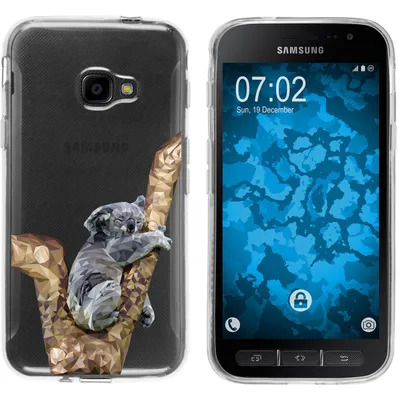 Produktbild von PhoneNatic Case kompatibel mit Samsung Galaxy Xcover 4 / 4s Silikon-Hülle Vektor Tiere Koala M9
