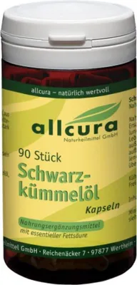 Immagine prodotto di allcura Olio di cumino nero in capsule, 90 capsule