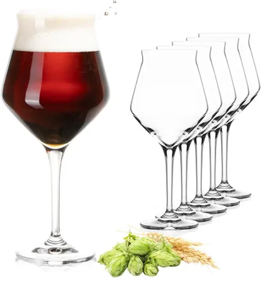 Productafbeelding van Set van 6 Kristalglas Bierglazen 400 ml