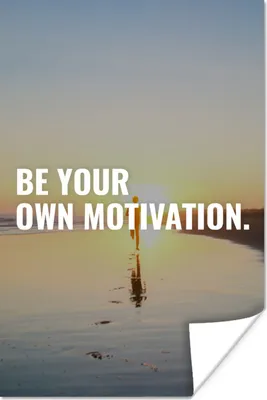 Produktbild von MuchoWow® Poster Zitate - Sport - 'Sei deine eigene Motivation' - Sprichwörter 20x30 cm - Papierdruck