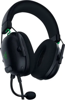 Obrázek produktu pro Razer BlackShark V2, Kabel, Hraní, 12 - 28000 Hz, 293 g, Sluchátka s mikrofonem, Černá, Zelená