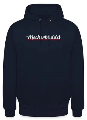 Produktbild von Spreadshirt Meckerbüddel Norddeutsch Platt Uni Hoodie, 4XL, Navy