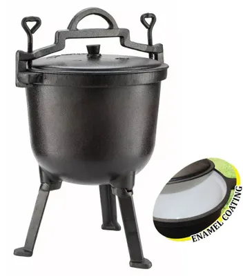 Produktbild von Kinghoff Gusseisen Topf KH-2242 7L Emaille Schwarz
