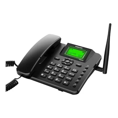 Image de MaxCom MM43D, téléphone analogique, combiné sans fil, fonction mains libres, couleur noire