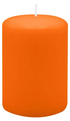 Produktbild von Stumpenkerzen 100 x Ø 90 mm, Mandarin Orange, 4 Stück