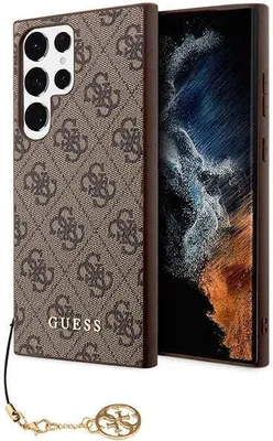 Obrázek produktu pro Guess 4G Charms Collection - Samsung Galaxy S23 Ultra pouzdro (hnědá)