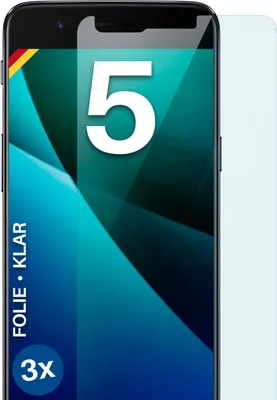 Produktbild von moex® 3x Schutzfolie kompatibel mit OnePlus 5 - Displayschutzfolie dünn Folie, Klar
