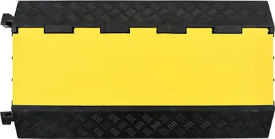 Obrázok produktu pre vidaXL Ochrana káblového mosta 3 kanály Guma 93 cm