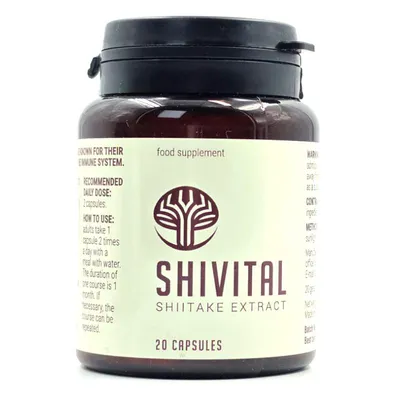 Immagine prodotto di ShiVital, estratto di shiitake – 20 capsule