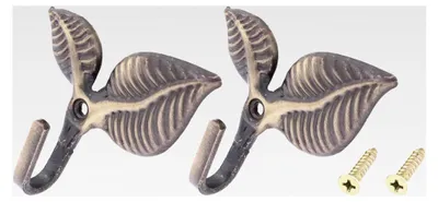 Produktbild von Vorhang Raffhalter Haken 75mm/3" 2 Stück Metall Wandmontage Vorhanghalterung Bronze