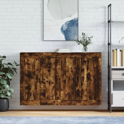 Produktbild von vidaXL Wandschränke 2 Stk. Räuchereiche Holzwerkstoff