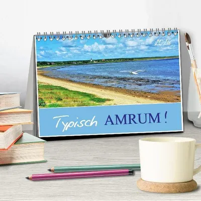 Produktbild von Typisch Amrum! (Tischkalender 2026 DIN A5 quer), CALVENDO Monatskalender