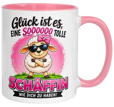 Produktbild von Tasse Chefin – „Glück ist es eine Schäffin wie dich zu haben“ – Geschenk Beste Chefin