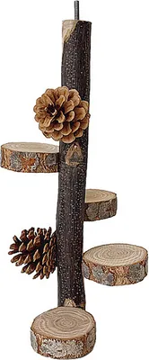 Produktbild von Holz-Vogel-Sitzstange, Spielzeug, 30cm Papageien-Sitzstange, Vogelkäfig, Ast-Sitzstange, Zubehör Für Sittiche, Nymphensittiche, Aras, Finken