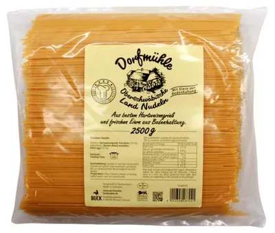 Produktbild von Dorfmühle Oberschwäbische Land Nudeln Spaghetti, 4er Pack (4 x 2.5 kg)