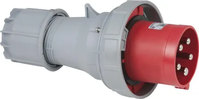 Produktbild von PCE CEE 125 A/400 V 5-pin Plug male Rot - IP67
