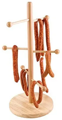 Brezelständer aus Buchenholz, Fuß Ø 22 cm, Höhe 50 cm