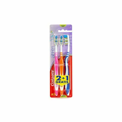 Obrázek produktu pro COLGATE Zig Zag Zubní kartáček střední blistr 2 ks