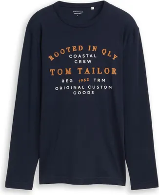 Produktbild von Langarmshirt mit Logo-Print