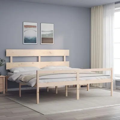 Obrázek produktu pro Maison Exclusive - Postel s čelem pro seniory Super King Size masivní dřevo