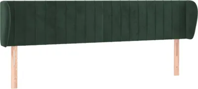 Immagine prodotto di vidaXL Testiera con orecchie verde scuro 163x23x78/88 cm in velluto