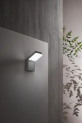 Productafbeelding van Piega - Wandlamp met LED, 20 Watt, kleurtemperatuur 3000 K, 4000 K, 6000 K, 1600 lumen, beschermingsklasse IP65, antraciet - Perenz