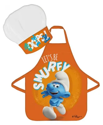 Obrázek produktu pro Dětské kuchyňské a malířské zástěry "Pojďme být Skřítci" | Oranžová | 100 % polyester