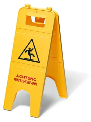 Produktbild von Nölle Warnschild "ACHTUNG RUTSCHGEFAHR" gelb