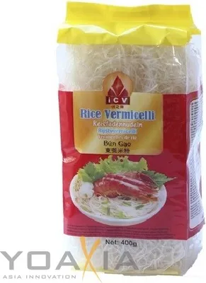 Immagine prodotto di iCV Spaghetti di riso 400 g | Rice Vermicelli | spaghetti di riso sottili | Bún Gao
