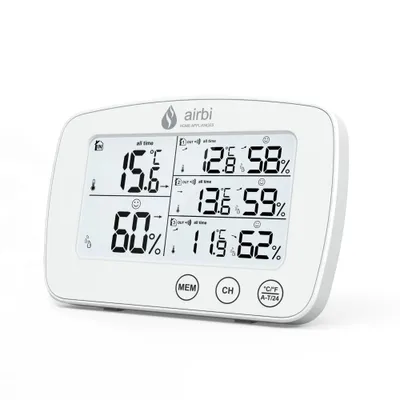 Image de Thermomètre sans fil avec hygromètre Airbi TRIO