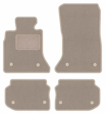 Productafbeelding van Velours automatten voor BMW 5 F11 2010-2013 (stationwagen) – 4-delig, beige, op maat – Wielganizator LUX