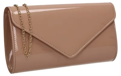 Immagine prodotto di Pochette da donna in pelle color nude