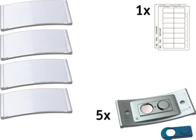 Immagine prodotto di badgepoint Nome scudo polar POL35MA66-5DR 80x34mm e.st 5St.