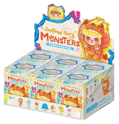 Immagine prodotto di QKid: Serie Emotional Hairy Monsters Blind Box Figur 12 - 14 cm Espositore (6)