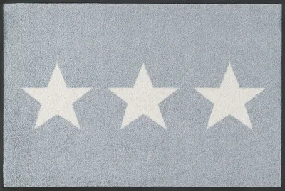 Produktbild von wash+dry Schmutzfangmatte Stars grey - 40 x 60 cm