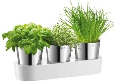 Obrázek produktu pro WMF 0641306040, Květináč, Volně stojící, Nerezová ocel, Nerezová ocel, Bílá, Vnitřní, 10,8 cm