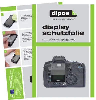 Produktbild von 1x Schutzfolie für Canon Eos 30D matt Displayschutzfolie Folie Display Schutz dipos