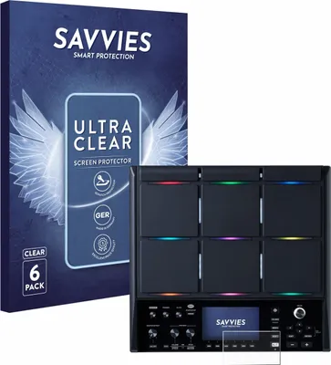Produktbild von 6x Für Roland SPD-SX PRO Schutzfolie Savvies Displayschutz Display Schutz Folie Klar Transparent