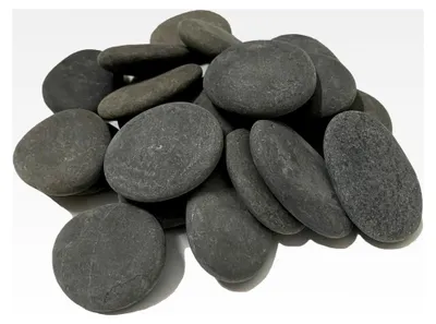 Produktbild von 40 Stück flache Kieselsteine zum Bemalen 3-4,5 cm, Dekosteine für DIY-Malerei, Aquarium- und Blumentopfdekoration
